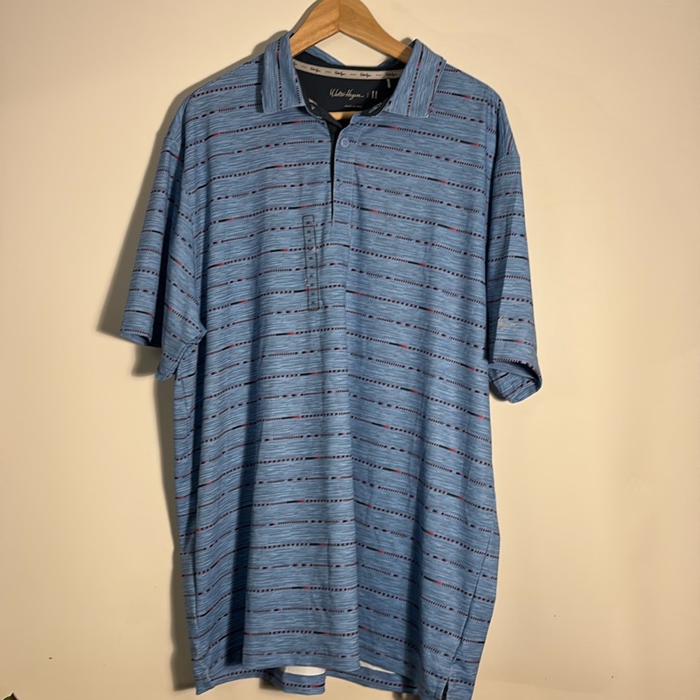 Walter Hagen Linear Gridlock Polo Daybreak XL NWT